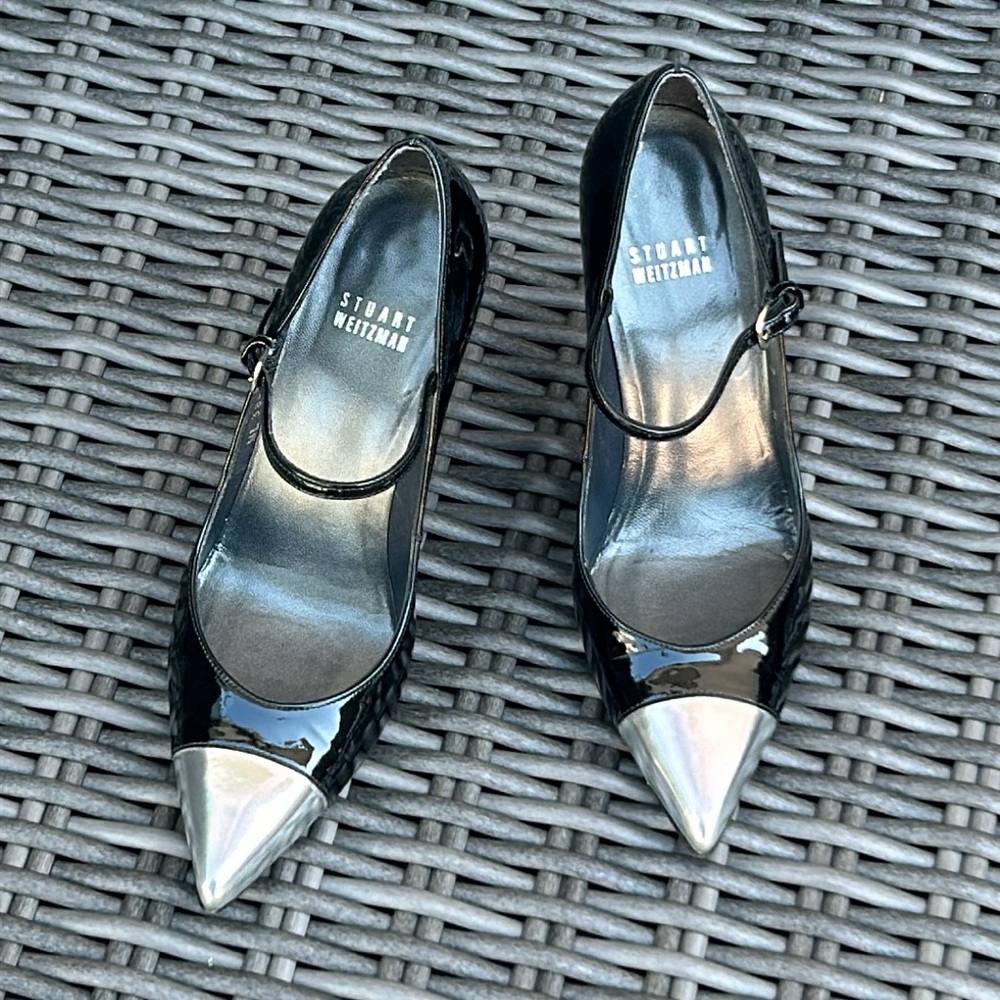 Stuart Weitzman Patent Leather Mary Jane Heels